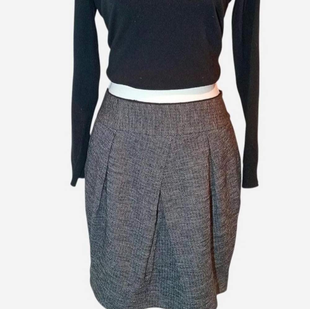 NWT Banana Republic Preppy Tailored Wool Petite Skirt Holiday Christmas Gift New